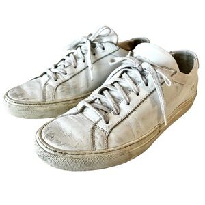 Common Projects Original Achilles Low White Sz 38 3701 Italian Leather Sneakers